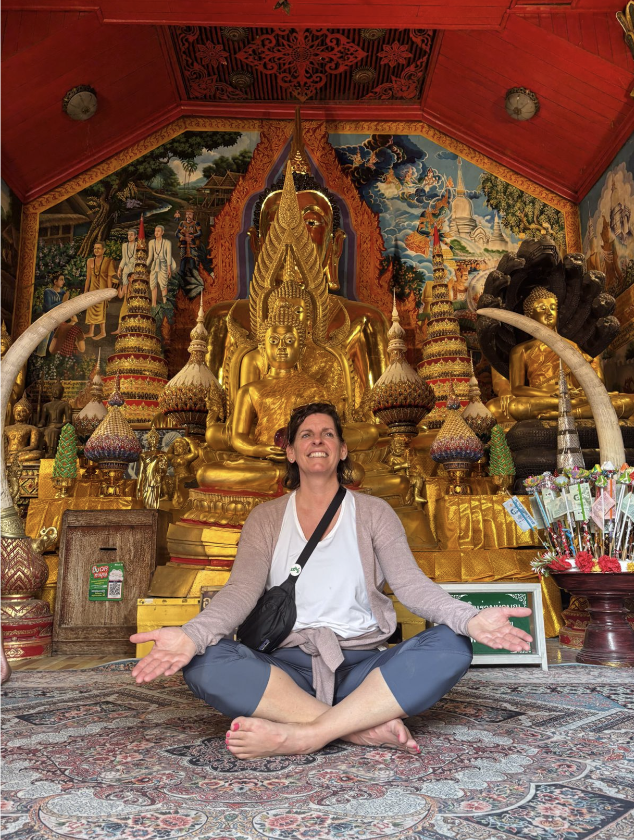 Visite d'un temple